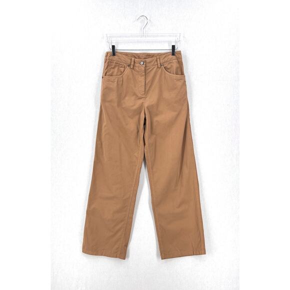 TWP Straight Leg Pants Womens 4 Tan Khaki Chino Casual Quite luxury NEW - Picture 1 of 13